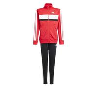 Adidas Seasonal Essentials Tiberio 3 Stripes Tricot Tracksuit Rouge 9-10 Years Enfants