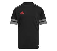 adidas Mixte Enfant SQUADRA25 Jersey Short Sleeve Kids, Black/Team Grey Four/Pure Ruby, 5-6 Years