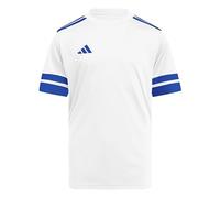 Adidas Unisex Kinder SQUADRA25 Jersey Short Sleeve Kids, White/Team Royal Blue, 7-8 Years