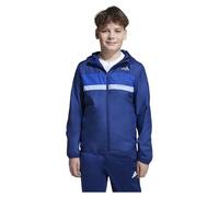 adidas Unisex Kinder TIBERIO WINDBREAKER, dark blue/team royal blue/glow blue, 13-14 Years