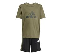 adidas Unisex Kinder TRAIN ESSENTIALS CAMO PRINT SET, olive strata, 3-4 Years