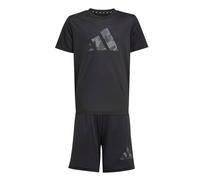adidas Unisex Kinder TRAIN ESSENTIALS CAMO PRINT SPORT SET, BLACK, 15-16 Years