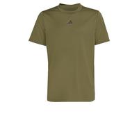 adidas Unisex Kinder Train Essentials Logo Regular Fit T-Shirt Junior, Olive strata/Black, 15-16 Years