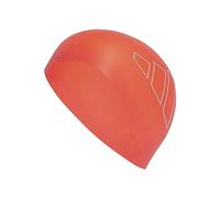 adidas Mixte Logo Swim Cap, Bright Red/White, One Size