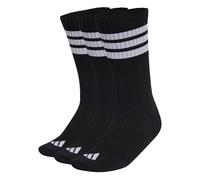 Adidas Chaussettes mi-mollet 3STRIPES CUSHIONED – 3 paires – Noir/Blanc/Blanc – 48-51