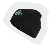 adidas Unisex Mercedes - AMG Petronas Formula 1 Team DNA Beanie, Black/White, S-M