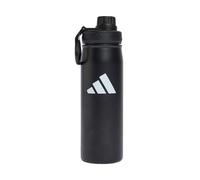Adidas Gourde métal 0,6 L - Bouchon dévissable - Noir/Noir - Taille unique