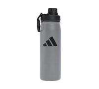adidas Unisex Metal Bottle Screw Top 0.6 liter, grey/black, One size