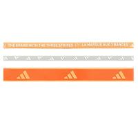adidas Unisex Multiple Width Training Headbands 3 Per Pack, Pure Orange/Semi Ice Tangerine/orbit grey/white, L