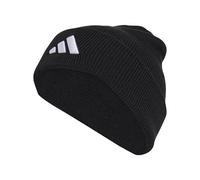adidas Unisex New Logo Beanie Cuff, Black/White, S-M