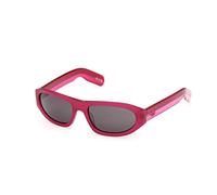 Adidas Unisex OR0139 72A Lunettes de soleil Acétate Rose Fumée Ronde Normale