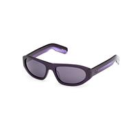Adidas Unisex OR0139 81Y Lunettes de soleil Acétate Violet Violet Ronde Normale