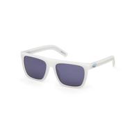 Adidas Unisex OR0140 21V Lunettes de soleil Acétate Blanc Bleu Carré Normale