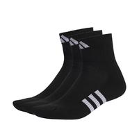 adidas Unisex Performance Cushioned Mid-cut Socks 3 Pairs Socks 4.5-5.5 Black /