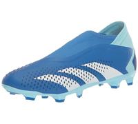 Adidas Unisex Predator Accuracy.3 Laceless Firm Ground Sneaker, Bright Royal/White/Bliss Blue, 4 US Men