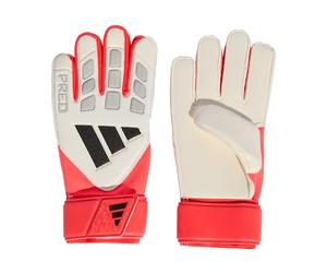 adidas Unisex Predator Goalkeeper Glove Match, White/Lucid Red/Black, 10.5