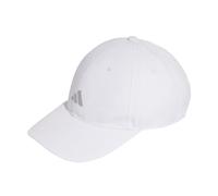 adidas Unisex Running Essential Climacool 6 Panel Baseball Cap, White/Reflective Silver, L-XL