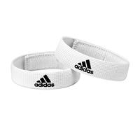 adidas Unisex Sock holder FOOTBALL/SOCCER SHIN GUARD, White / Black, One Size