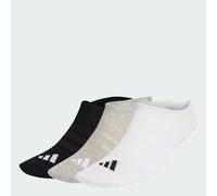 Adidas Chaussettes invisibles Thin&Light Sportswear 3 paires Unisexe gris chiné/blanc/noir 10.5-12.5