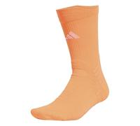adidas Unisex TENNIS CREW SOCKS CUSHIONED 1 PAIR PACK, Lucid Orange/white, 4.5-6