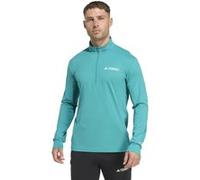 Adidas Unisex Terrex Half-zip Long-sleeve Pure Teal Taille: XS | Hauts de sport Outlet | Unisex | Cyan