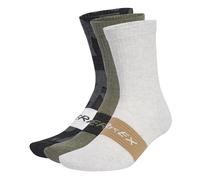 adidas Mixte TERREX MULTI 3 PACK SOCK, Black/Olive Strata/White, 2.5-4