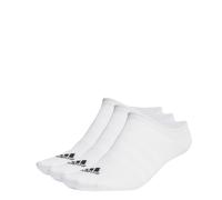 adidas Unisex Thin and Light 3 Pairs No Show Socks 6.5-8 White