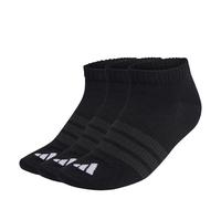 adidas Unisex THIN&LIGHT ESSENTIALS LOW CUT SOCKS 3 PAIR PACK, black/black/white, 2.5-4