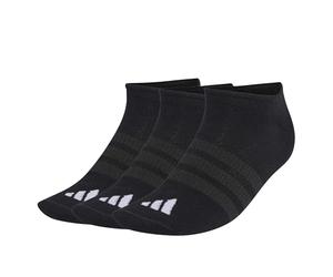 adidas Unisex THIN&LIGHT SPORTSWEAR NO SHOW SOCKS 3 PAIR PACK, black/black/white, 6-7 Years