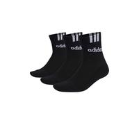 Adidas Unisexe 3-Stripes Mi-Tige Rembourré Chaussettes De Tennis 3 Paired