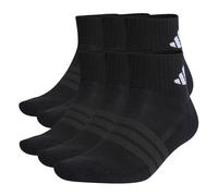 Adidas Unisexe Chaussettes de Quart,6er Paquet - Amorti Essentials Cheville