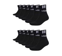 Adidas Unisexe Chaussettes De Tennis Cushioned 3-Stripes Mi-Mollet 12 Paires