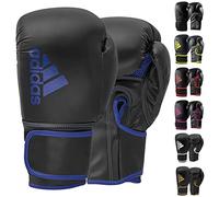 Adidas Unisexe - Gants de Boxe Hybrides 80 pour Adulte - Noir/Bleu - 14 oz EU