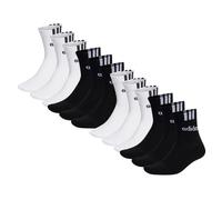 Adidas Unisexe Quart Socken, Pack De 12 - Rembourré 3S Linéaire, Logo, Uni...