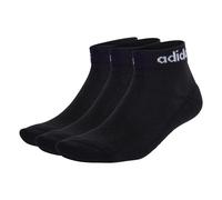 Adidas Unisexe Quart Socken, Pack De 3 - Linéaire Rembourré Cheville, Logo