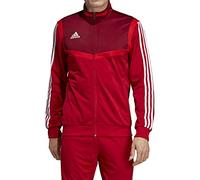 adidas Veste de Football pour Homme, Taille S, Rouge Puissance/Blanc