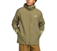 Adidas - Veste de randonnée imperméable et coupe-vent - MT 2.5L Rain Jacket Olive Strat Tent Green pour Homme - Taille L - Vert Vert L