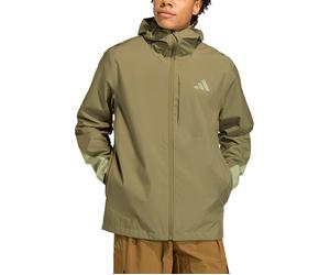 Adidas - Veste de randonnée imperméable et coupe-vent - MT 2.5L Rain Jacket Olive Strat Tent Green pour Homme - Taille XL - Vert Vert XL