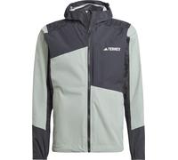 Adidas - Veste de randonnée - Xperior Hybrid Rain Jacket M Silver Green/Black pour Homme - Taille M - Vert Vert M