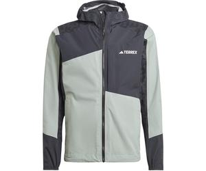 Adidas - Veste de randonnée - Xperior Hybrid Rain Jacket M Silver Green/Black pour Homme - Taille M - Vert Vert M