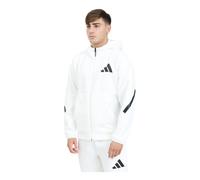 Adidas - Veste de survêtement à capuche et fermeture éclair intégrale Z.n.e. - Homme - Sweatshirts et sweats à capuche - Blanc - Taille: M