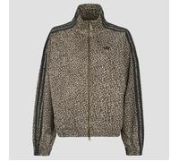 adidas Veste FIREBIRD OVERSIZED AOP DENIM JACKET in Marron EU XS