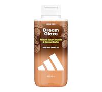 adidas Vibes Dream Glaze Gel douche, 400 ml, lot de 1, notes de chocolat noir et de praliné de noisettes, parfum unisexe