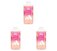 adidas Vibes Get Comfy Gel douche, 400 ml, lot de 3, notes de vanille et de mandarine, parfum unisexe