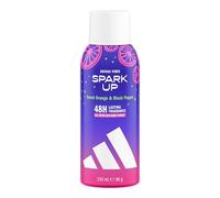 adidas Vibes Spark Up All-Over Déodorant spray pour le corps, parfum longue tenue 48 h, avec des huiles essentielles d’orange douce et de poivre noir, 150 ml