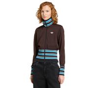 Adidas Vintage Tt High Knitted Ribs Top Femme - Vestes Zippees, Marron - Taille 36 - Poly Mesh Brown 36