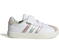 Adidas Vl Court 3.0 El C Low-Top Trainers Girls blanc/vert/rose 2 (34) Female
