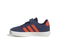 adidas VL Court 3.0 Hook and Loop Shoes Kids Chaussures, Dark Blue/Impact Orange/Gold met, 29.5 EU