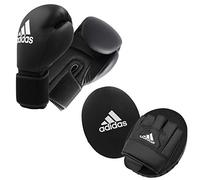 adidas Kit Composé de Gants de Boxe et de Boutons-Idéal pour Un entraînement à 2. Convient Ensemble Unisexe-Adulte, Noir, Erwachsene