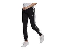 adidas W 3S FT C PT Pantalon Femme, Noir Blanc, M
